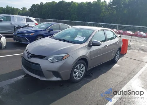 2014 Toyota Corolla Le из США, поврежденный, VIN 2T1BURHE5EC046583